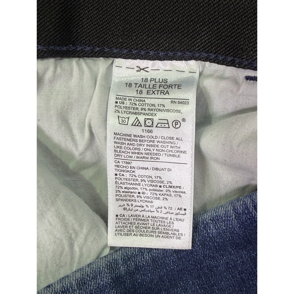 Old Navy Jeans Womens 18 Plus Blue Medium Wash High Rise Bootcut Pull On Stretch - Picture 8 of 9